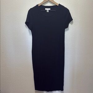Motherhood Classic Black T-Shirt Dress, Size M